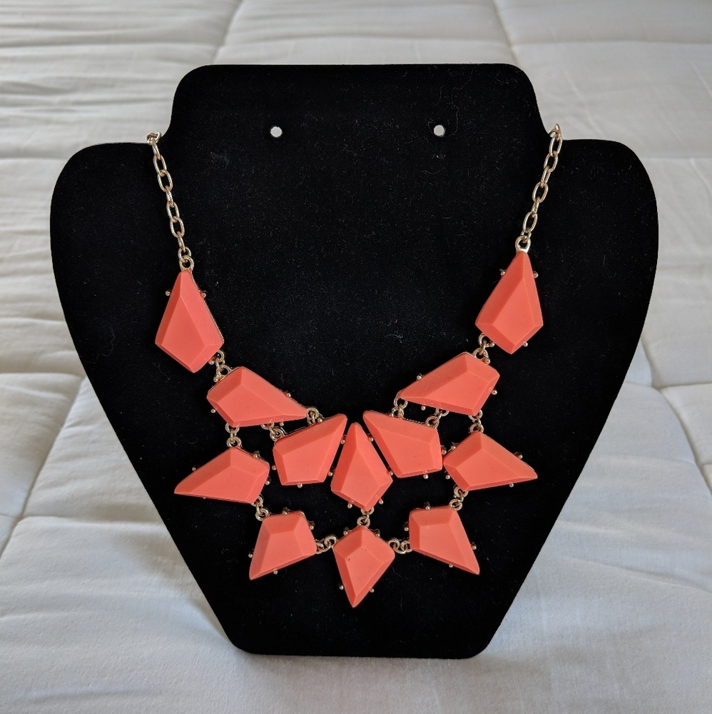 Coral Bib Necklace